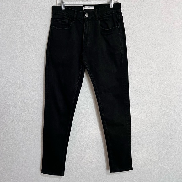 Zara Black Skinny Leg Jeans 31 - Picture 1 of 9